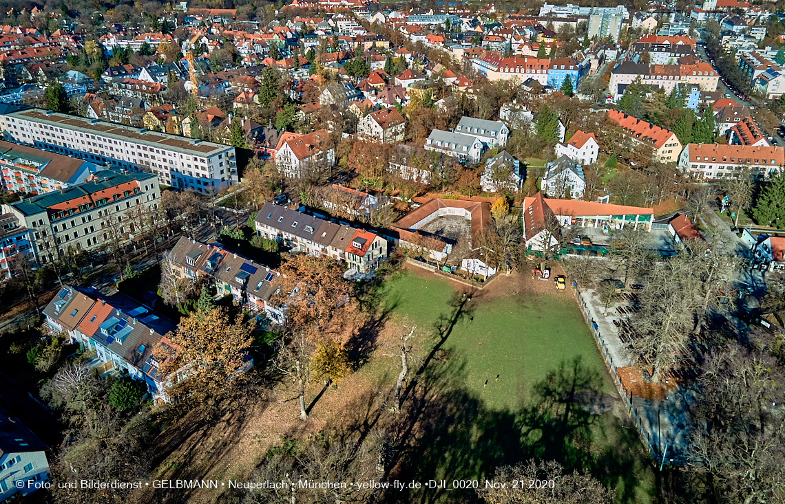 21.11.2020 - Hirschgarten mit Paketposthalle in München